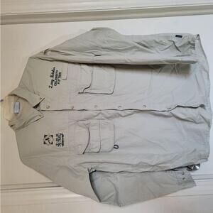 Men's Albright Beige Fishing Shirt Size XL